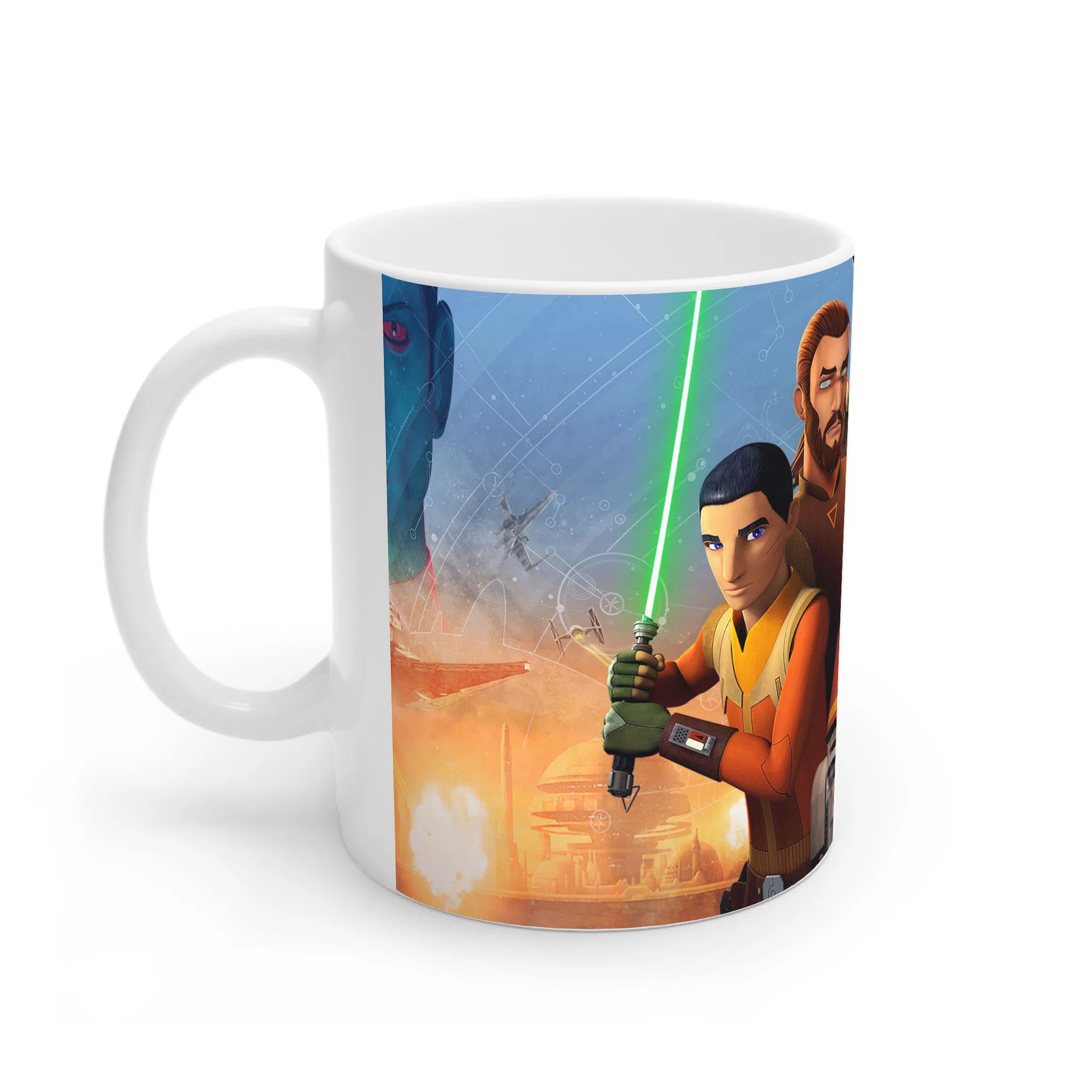 ماگ لیمینات طرح سریال جنگ های ستاره ای Star Wars کد NM5080 — تصویر 3