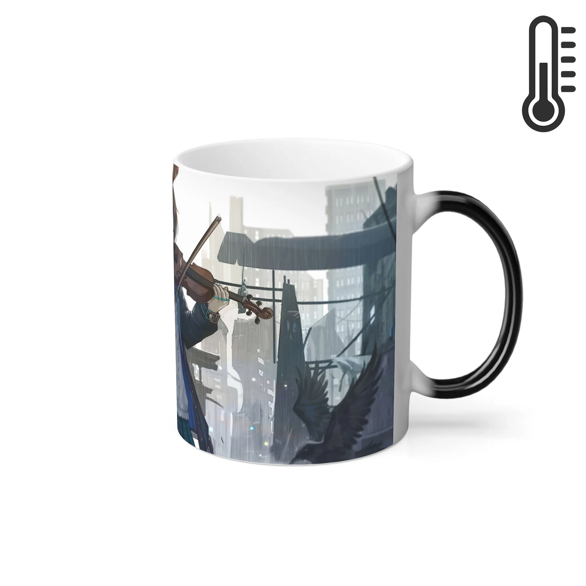 ماگ حرارتی لیمینات طرح انیمه Arknights با تصویر Amiya در حال نواختن ویولن کد NM0466 — تصویر 2