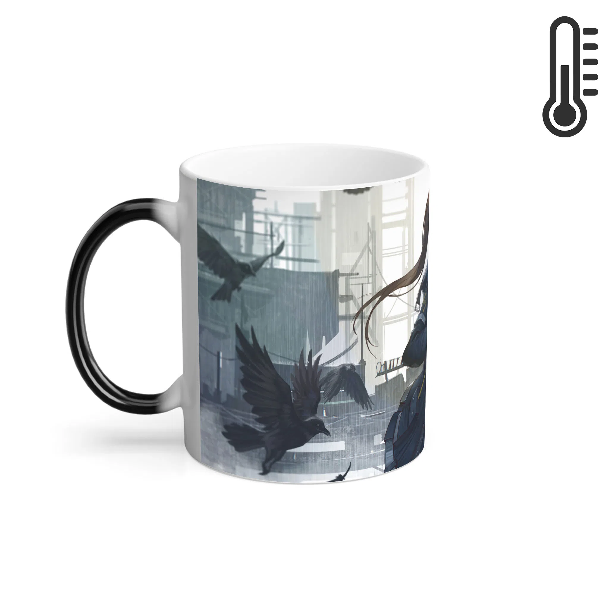 ماگ حرارتی لیمینات طرح انیمه Arknights با تصویر Amiya در حال نواختن ویولن کد NM0466 — تصویر 3