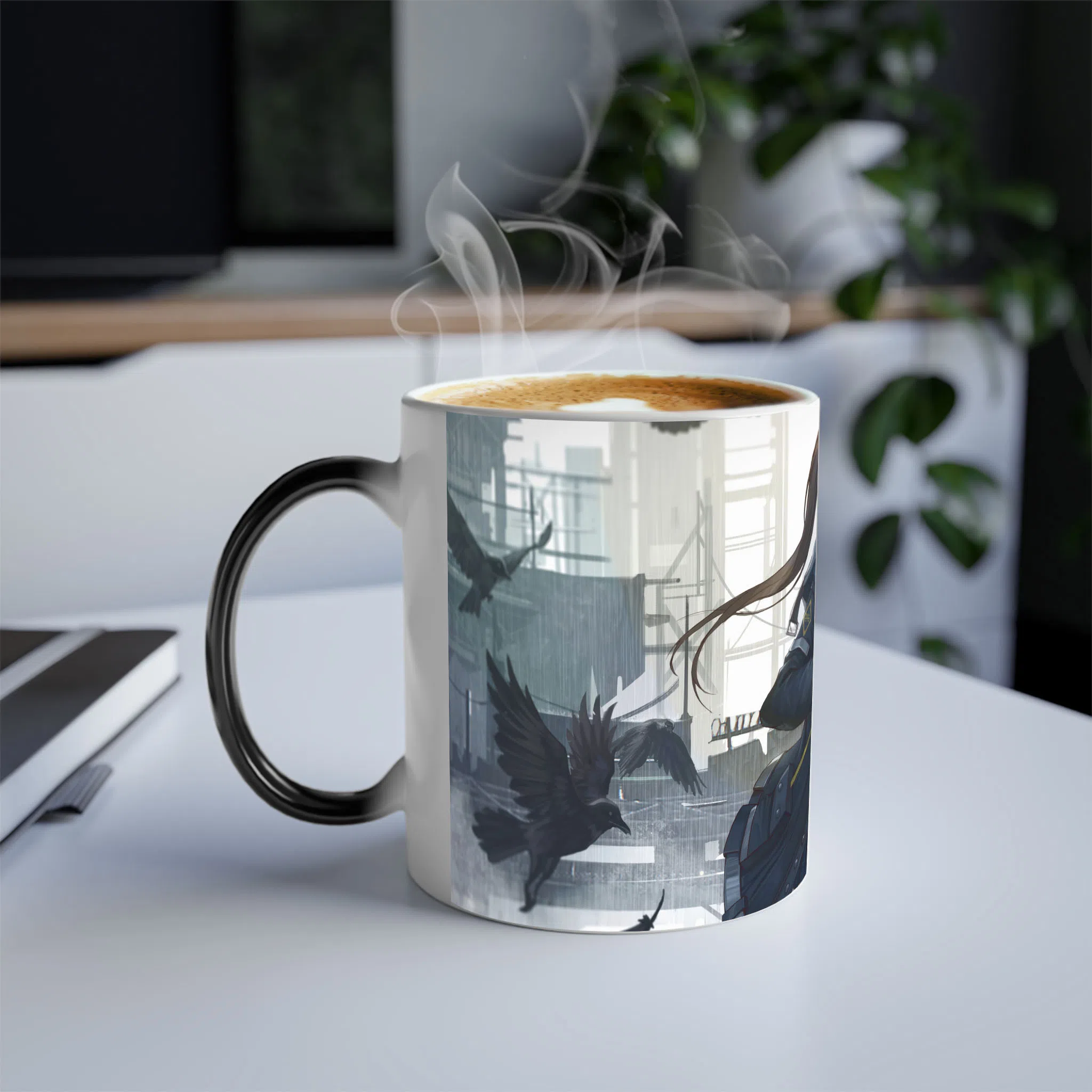 ماگ حرارتی لیمینات طرح انیمه Arknights با تصویر Amiya در حال نواختن ویولن کد NM0466 — تصویر 4