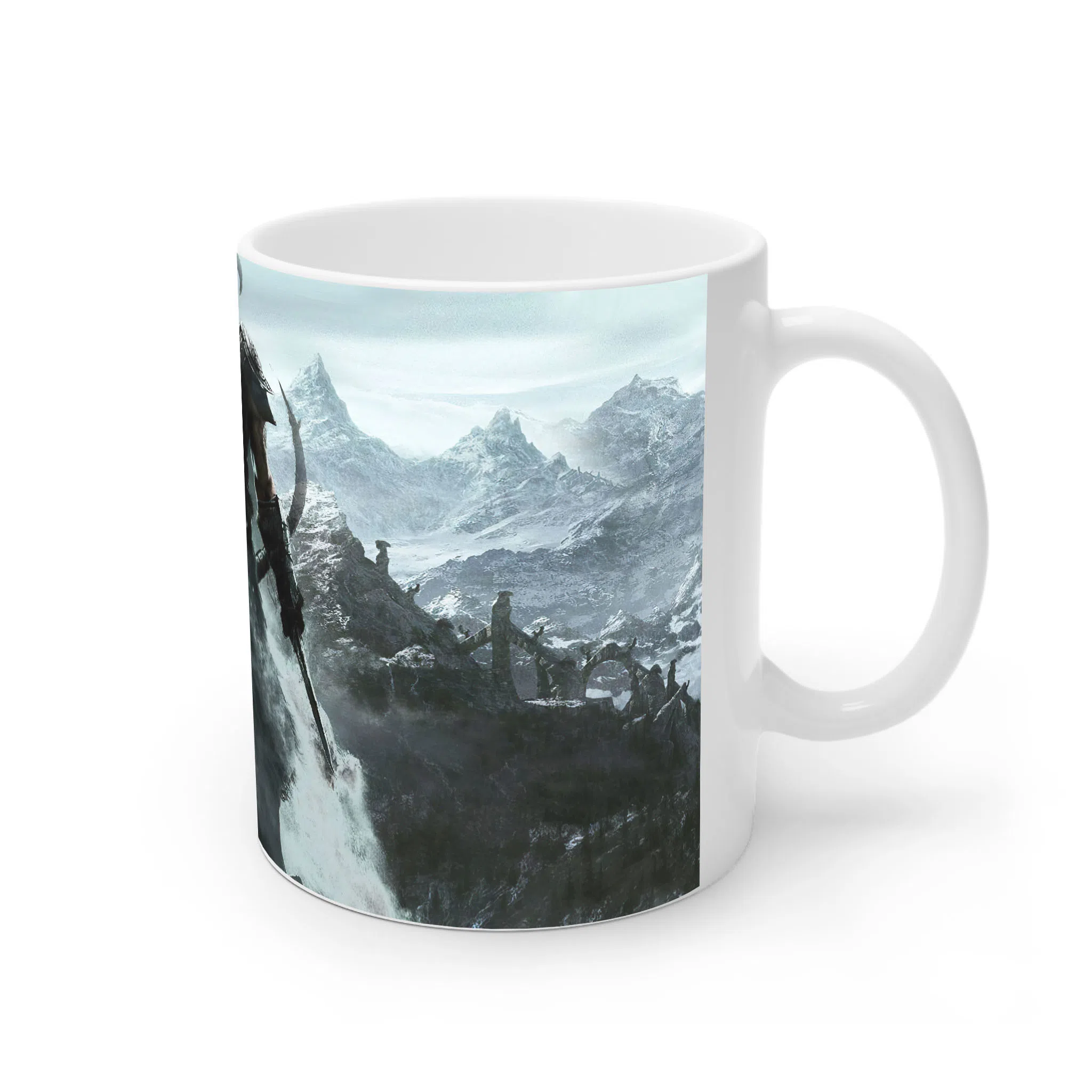 ماگ لیمینات طرح بازی Skyrim Game کد NM9426 — تصویر 3