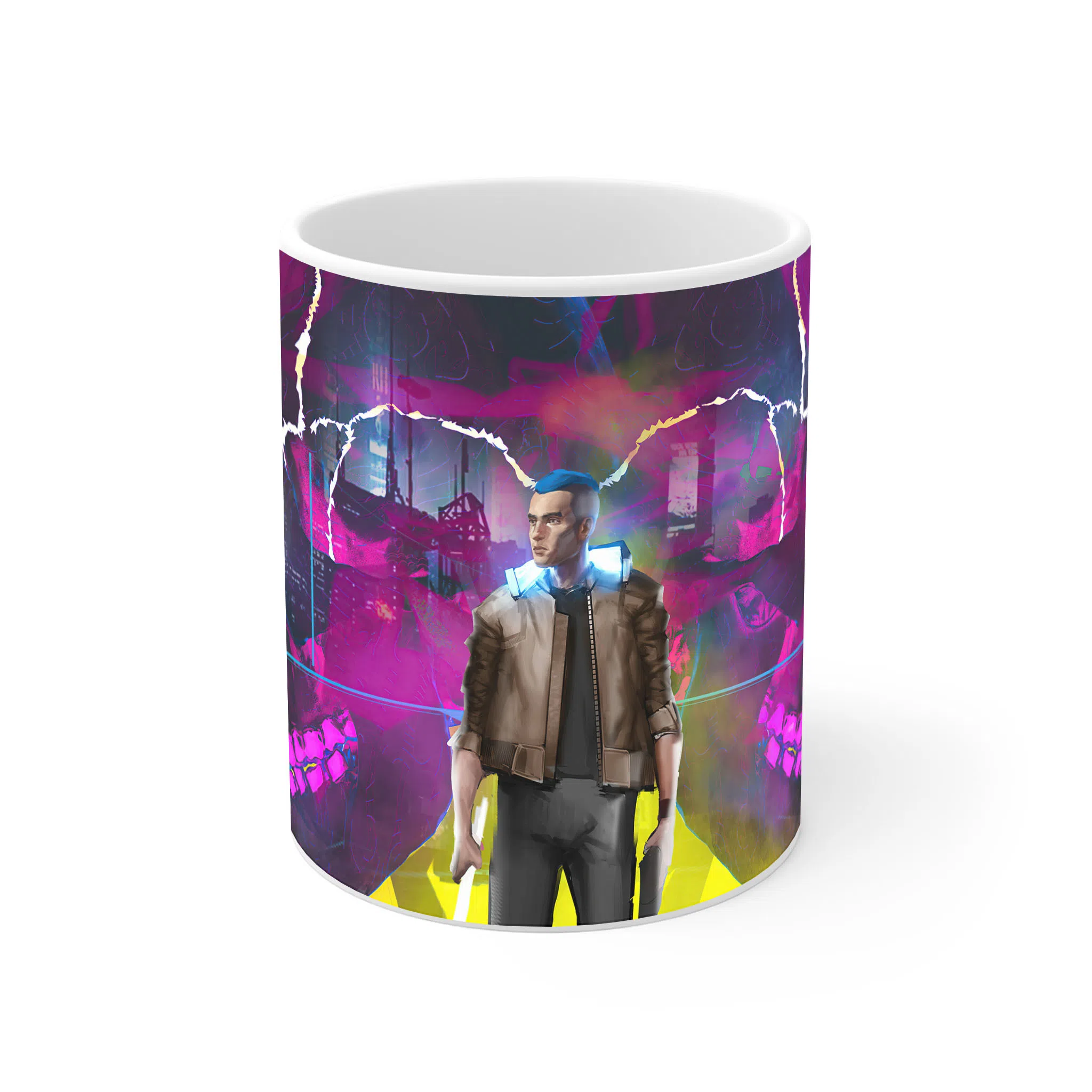 ماگ لیمینات طرح بازی سایبرپانک Cyberpunk 2077 Game کد NM6594