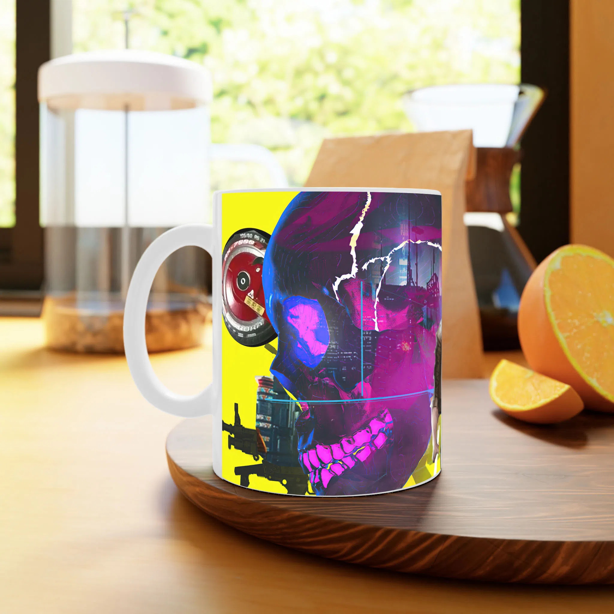 ماگ لیمینات طرح بازی سایبرپانک Cyberpunk 2077 Game کد NM6594 — تصویر 4