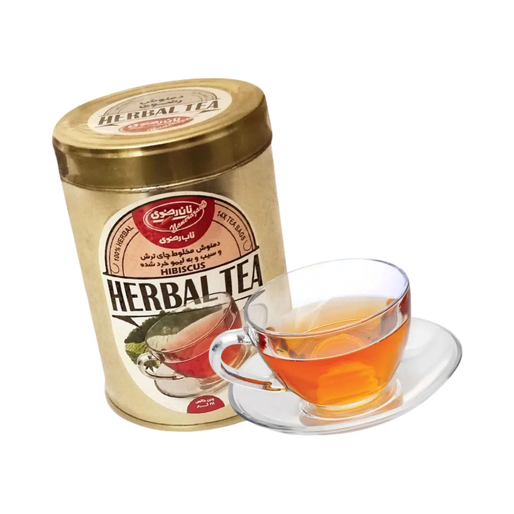 دمنوش گیاهی چای ترش و سیب و به لیمو نان رضوی - 14 عددی