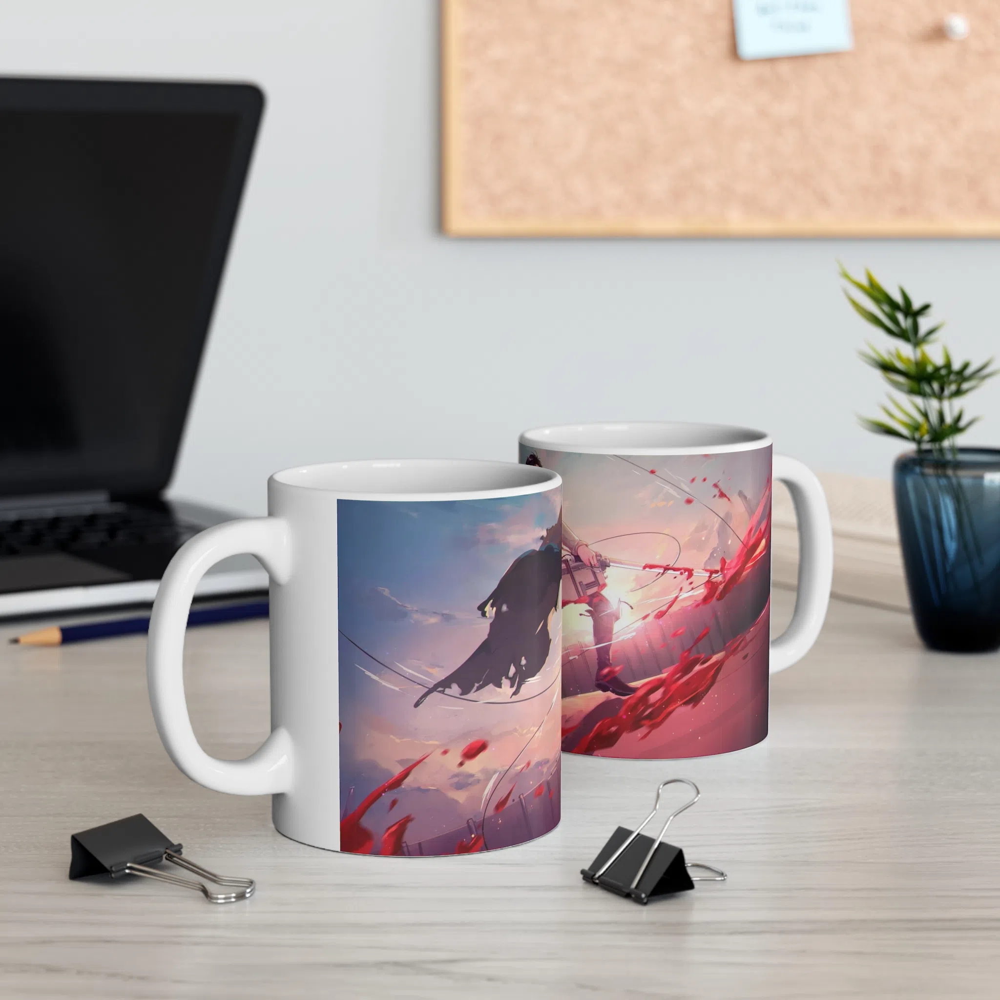 ماگ طرح انیمه اتک ان تایتان Attack on the Titan مدل NM2590 — تصویر 3