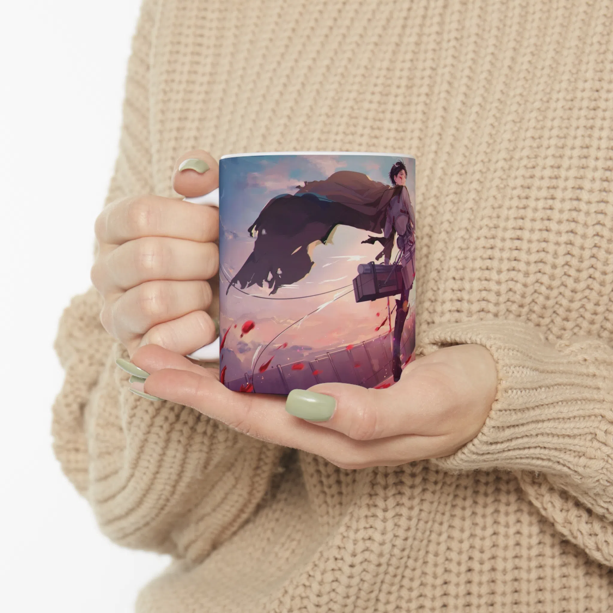 ماگ طرح انیمه اتک ان تایتان Attack on the Titan مدل NM2590 — تصویر 5