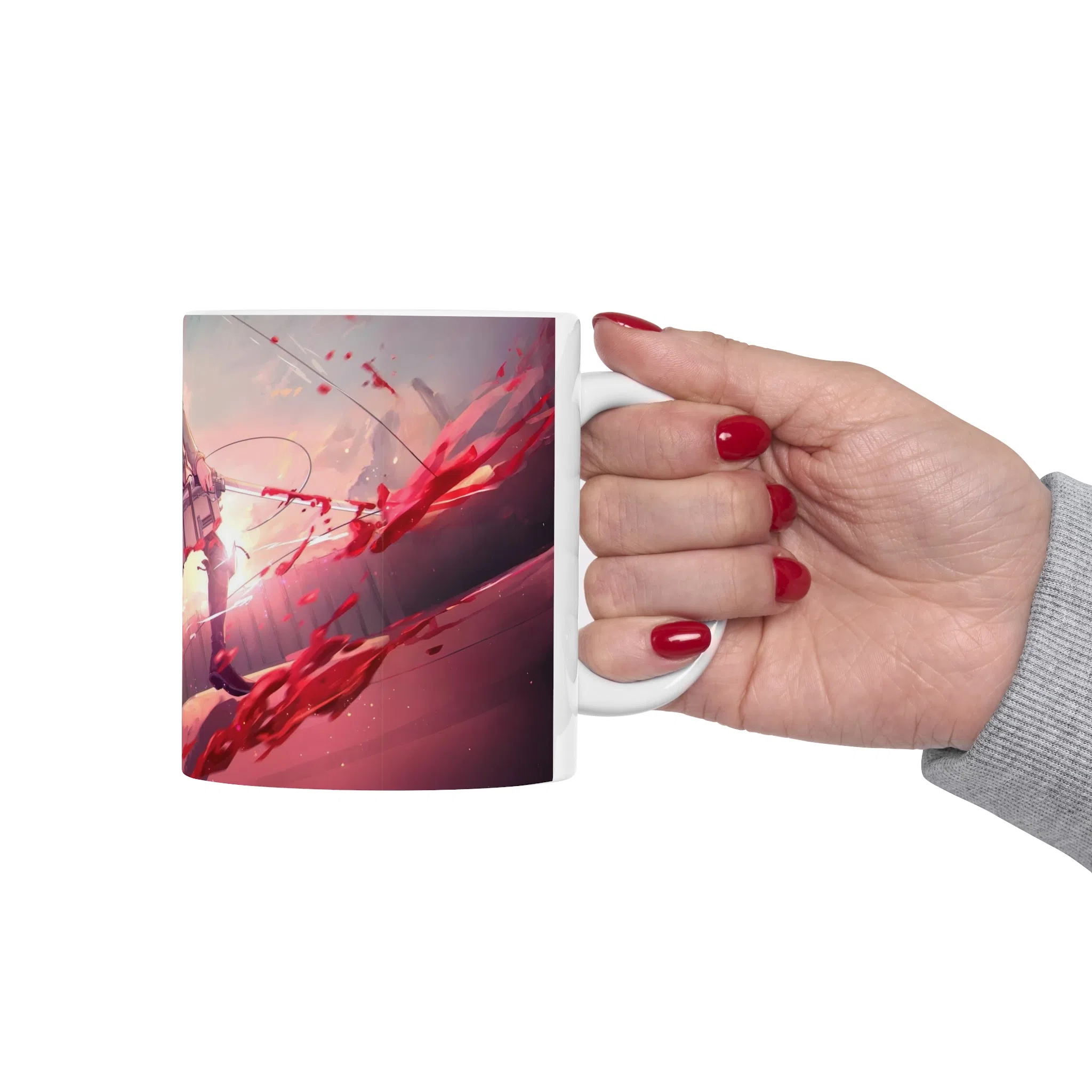 ماگ طرح انیمه اتک ان تایتان Attack on the Titan مدل NM2590 — تصویر 6