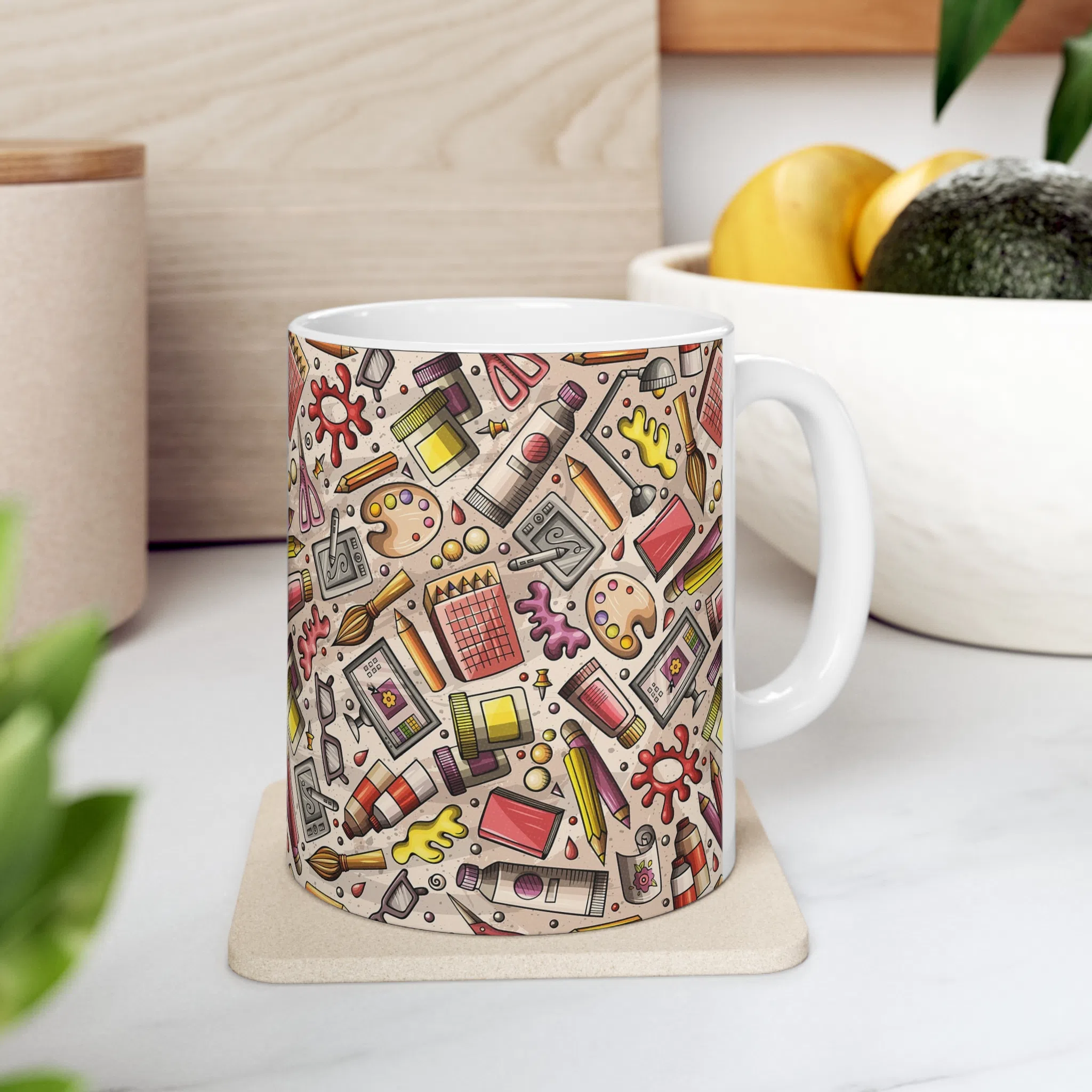 ماگ طرح نقاشی Doodle مدل NM3255 — تصویر 3