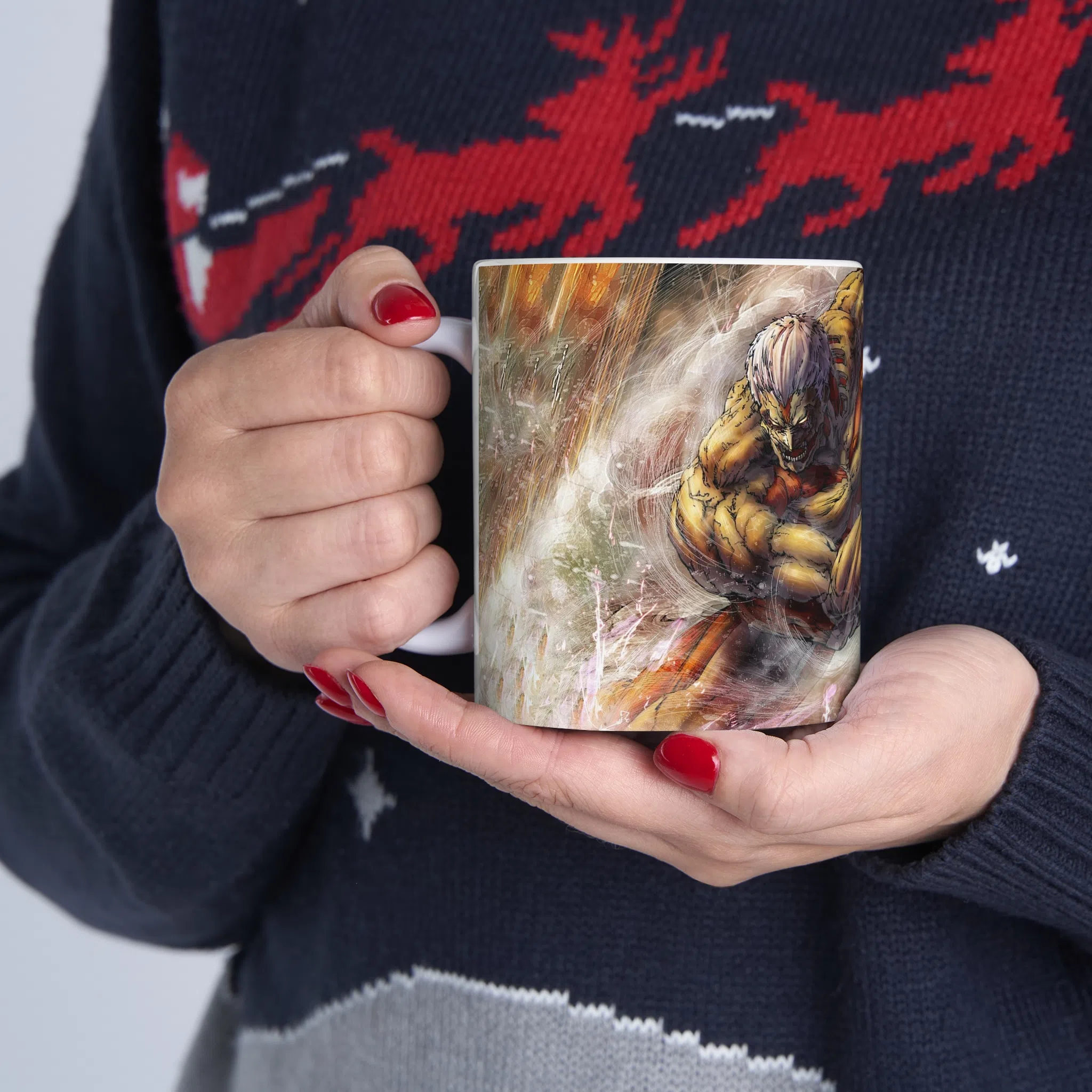 ماگ طرح انیمه اتک ان تایتان Attack on the Titan مدل NM2523 — تصویر 4