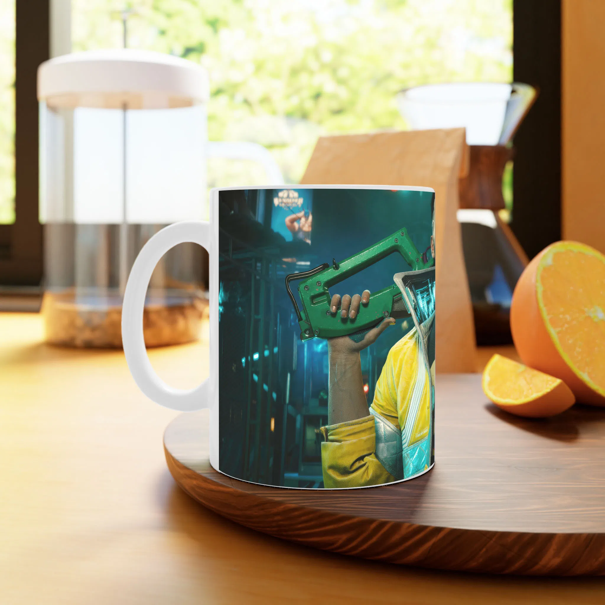 ماگ لیمینات طرح بازی سایبرپانک Cyberpunk 2077 Game کد NM6591 — تصویر 2