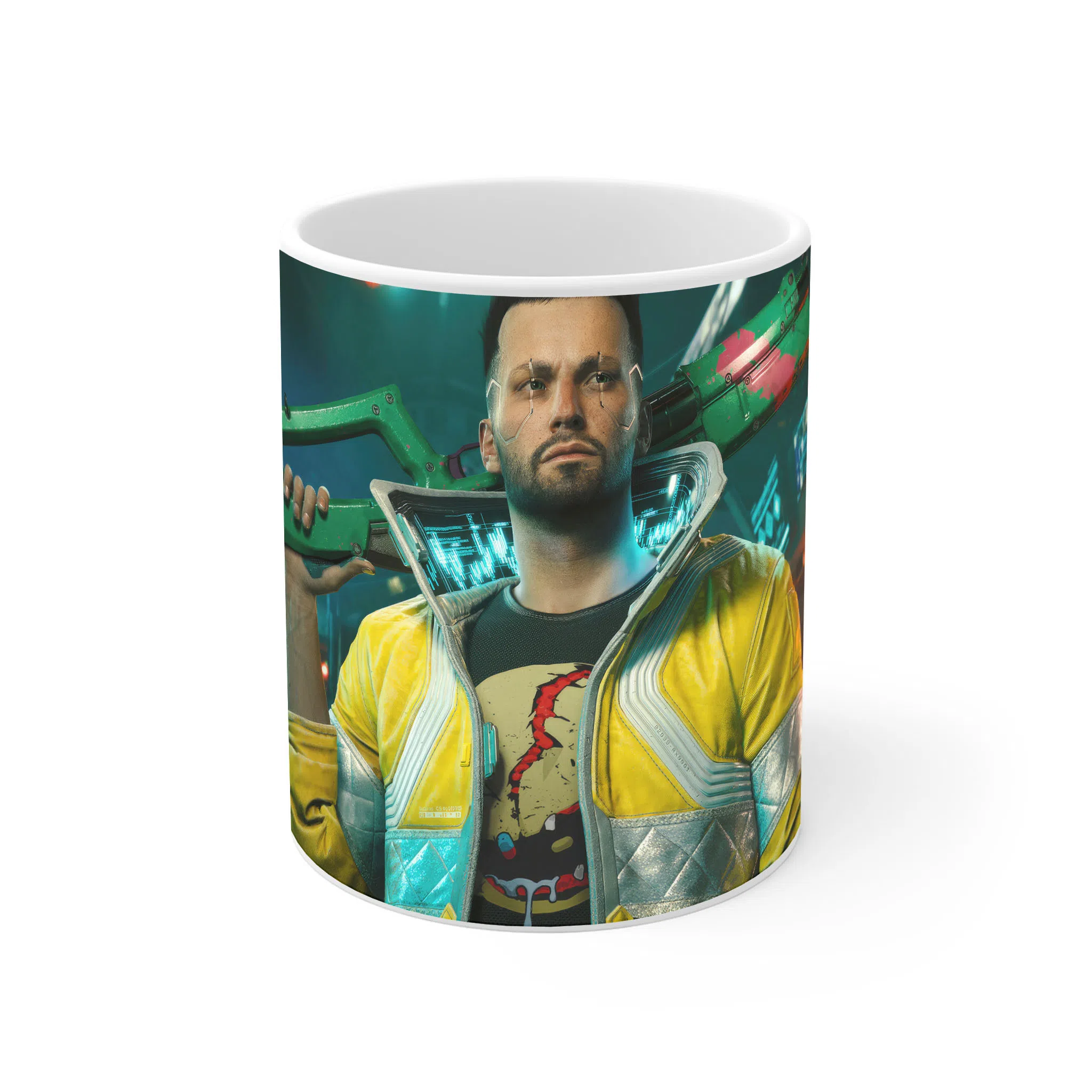 ماگ لیمینات طرح بازی سایبرپانک Cyberpunk 2077 Game کد NM6591 — تصویر 4