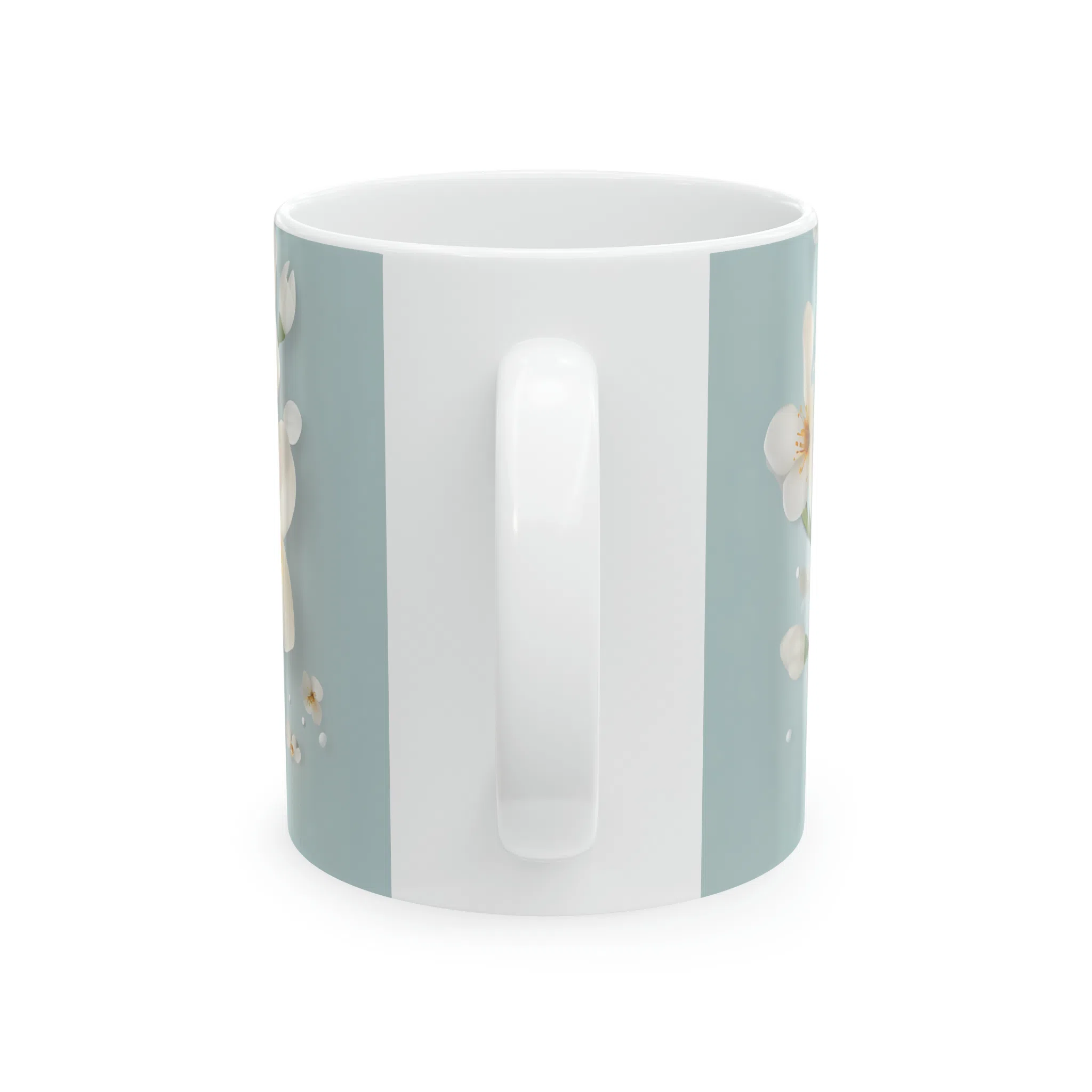 ماگ طرح سه بعدی سمور بین گل ها مدل NM3052 — تصویر 5