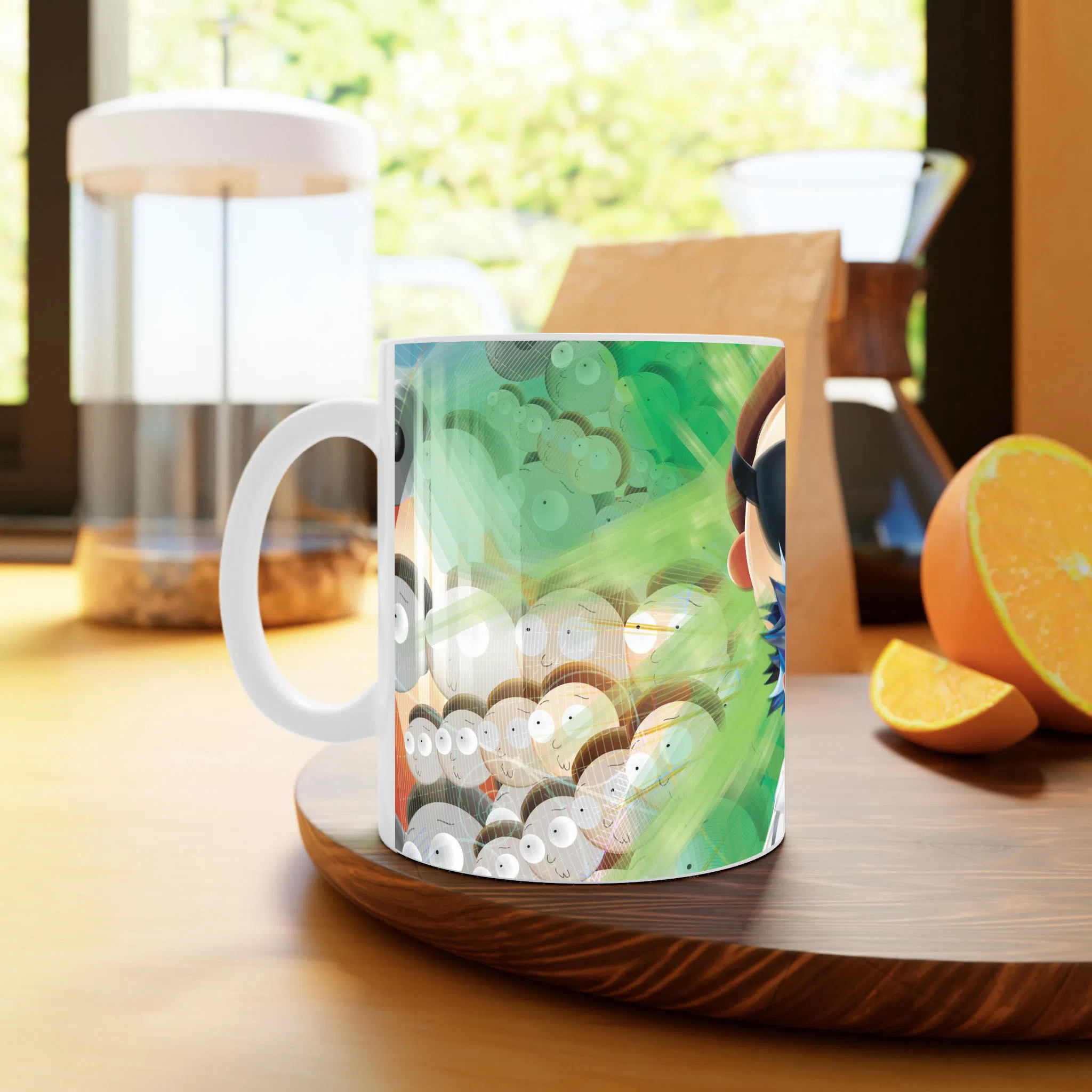 ماگ لیمینات طرح سریال ریک و مورتی Rick and Morty کد NM4928 — تصویر 3