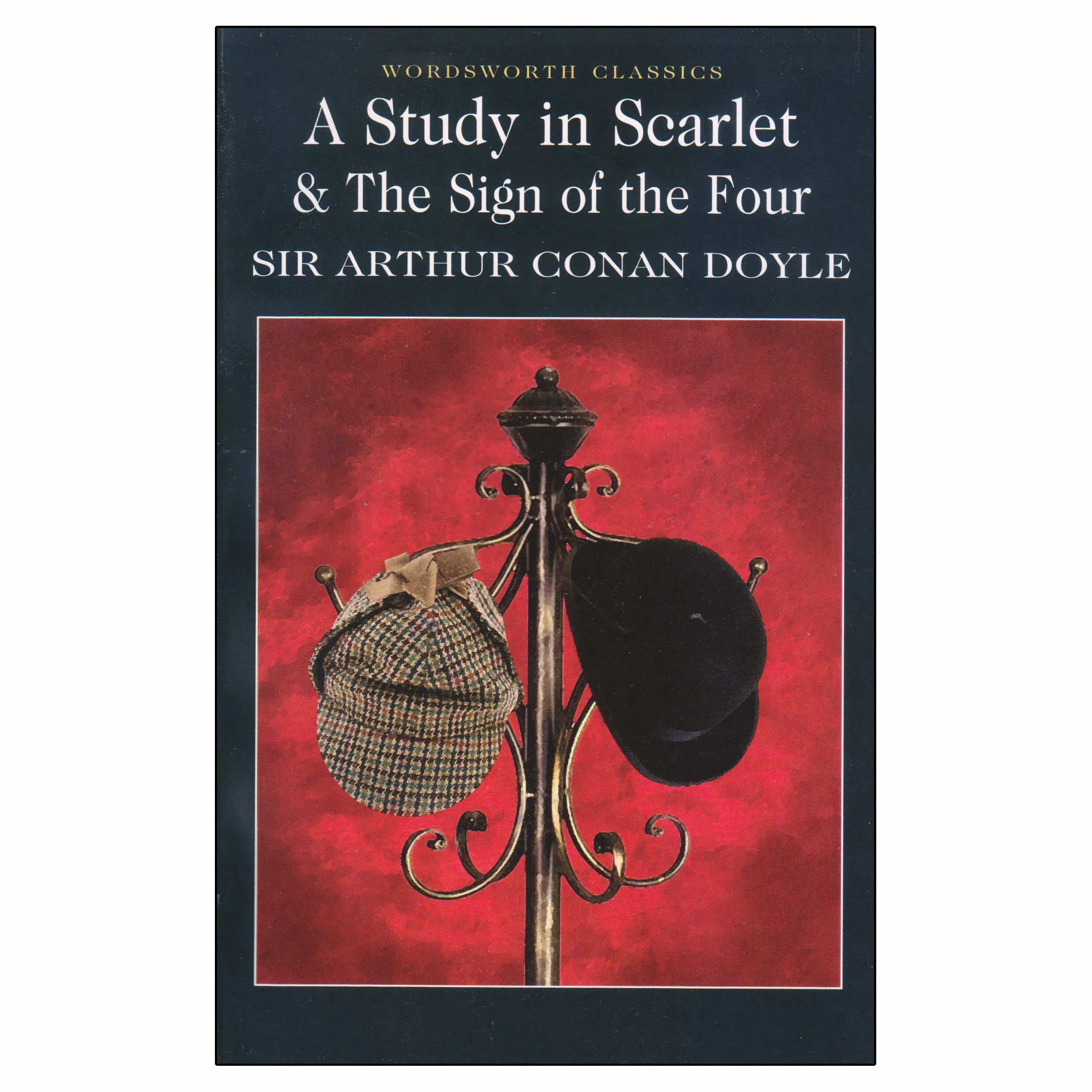 کتاب A Study in Scarlet &amp; The Sign of The Four اثر Sir Arthur Conan Doyle انتشارات Wordsworth Classics