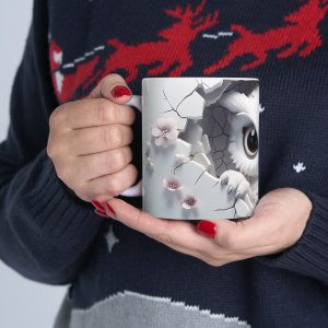 ماگ طرح سه بعدی حیوانات جغد owl مدل NM3197