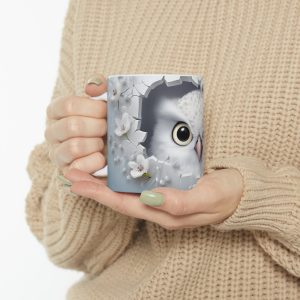 ماگ طرح سه بعدی حیوانات جغد owl مدل NM3191