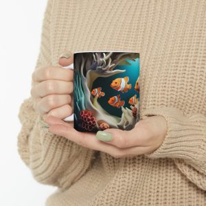 ماگ طرح سه بعدی دلقک ماهی ها مدل NM3027