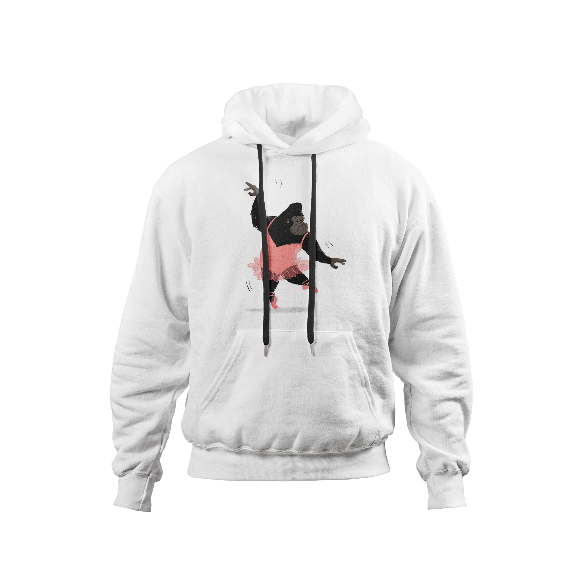 هودی زنانه نورو استور مدل گوریل رقصان کد NPC0021