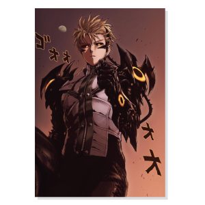 پوستر طرح انیمه مرد یک مشتی مدل M0135