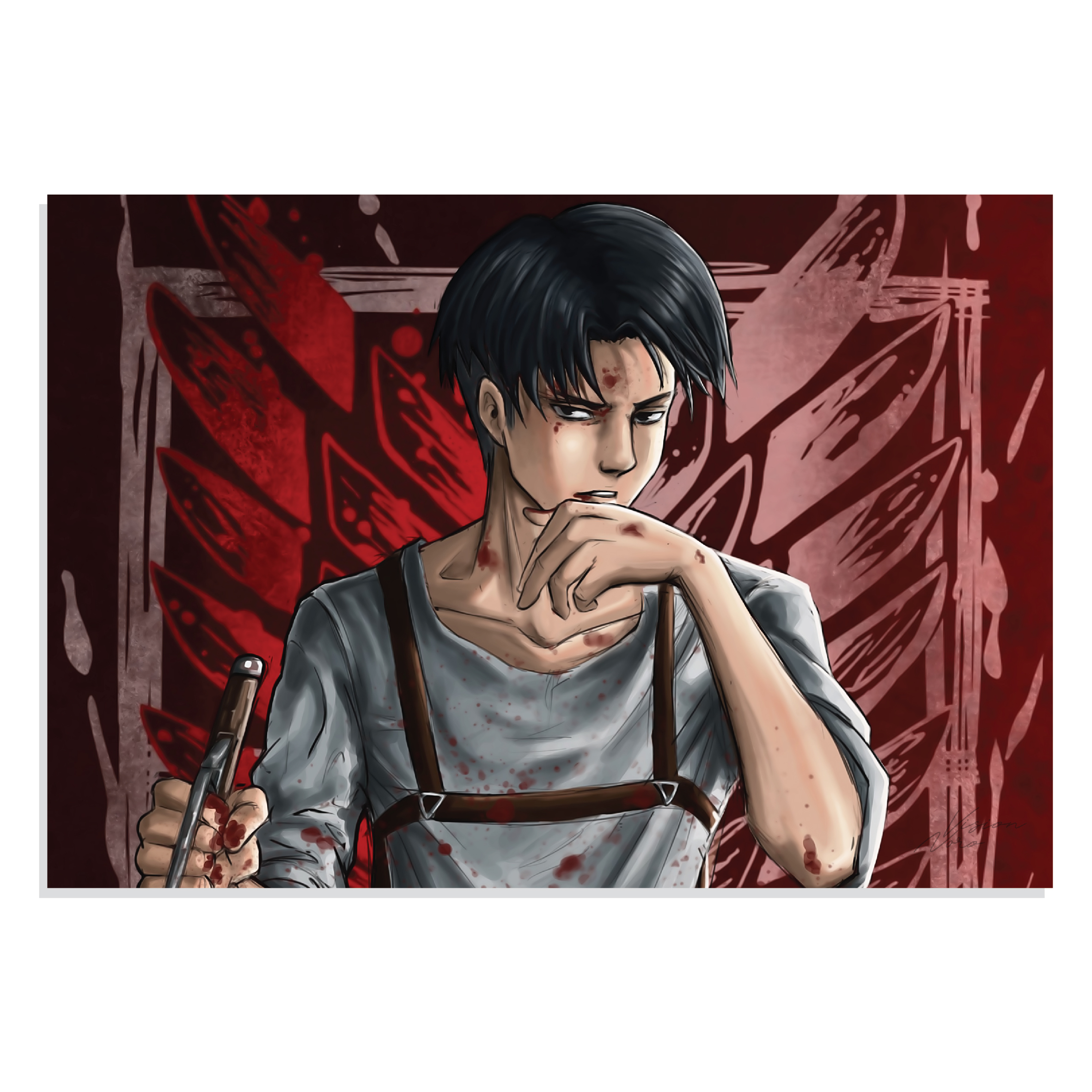 پوستر طرح انیمه Attack on Titan مدل NV0299