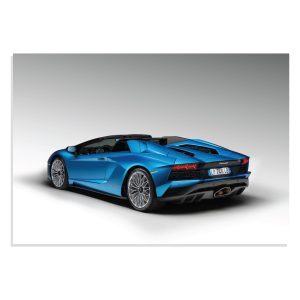 پوستر طرح ماشین لامبورگینی اونتادور Lamborghini Aventador S Roadster 2017 مدل NV0666