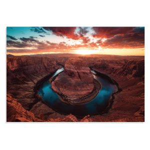 پوستر طرح دره نعل اسب Horseshoe Bend Canyon مدل NV0758