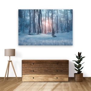 پوستر طرح جنگل زمستانی مدل NV0060