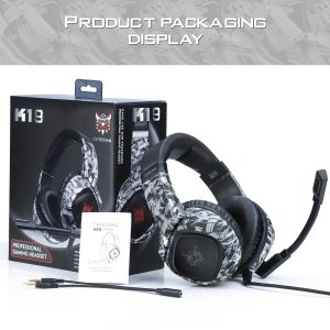 هدست مخصوص بازی اونیکوما مدل K19 Camo-Grey