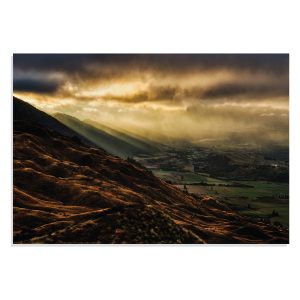 پوستر طرح طلوع آفتاب از قله کوه Coronet Peak مدل NV0784