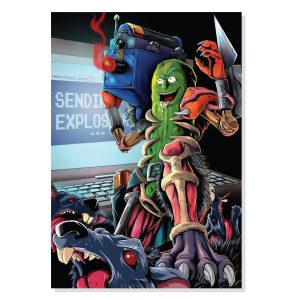 پوستر طرح انیمیشن ریک و مورتی Rick and Morty Pickle Rick مدل M0341
