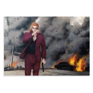 پوستر  طرح انیمه شیطان کش رنگوکو کیوجیرو Demon Slayer Rengoku Kyojiro مدل NV0545