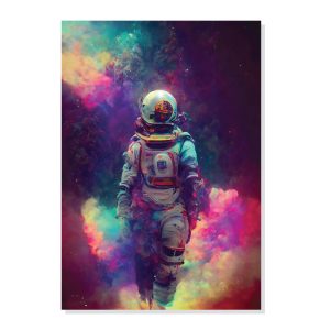 پوستر طرح انتزاعی فضانورد مدل M0045