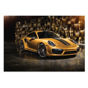 تابلو شاسی طرح ماشین پورشه توربو 911 طلایی – Porsche Exclusive Series 911 Turbo مدل NV0601