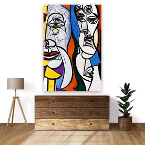 پوستر طرح چهره کوبیسم مدل NV0037