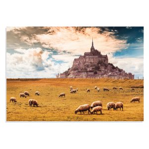 پوستر  طرح مون سن-میشل فرانسه France Mont Saint Michel مدل NV0831