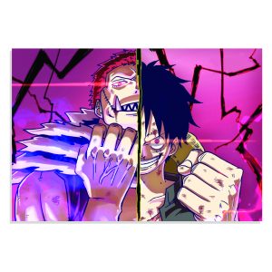 پوستر طرح انیمه وان پیس مانکی دی لوفی مدل NV0590