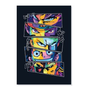 پوستر طرح قهرمانان انیمه مدل M0017