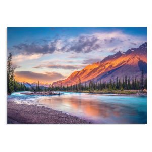 پوستر  طرح طبیعت دریاچه کوهستان Nature Mountain Lake مدل NV0873