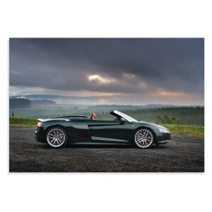 پوستر  طرح ماشین آيودی آر 8 اسپایدر - Audi R8 Spyder V10 Plus 2017V مدل NV0623