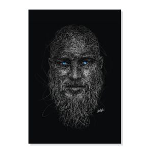 پوستر طرح سریال Vikings رگنار مدل M0020