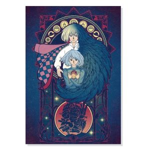 پوستر طرح انیمه سینمایی میازاکی قلعه متحرک هاول مدل M0470