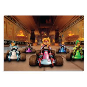 پوستر طرح بازی کراش ماشینی Crash Team Racing مدل NV0932