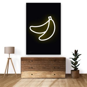 پوستر طرح موز نئون مدل NV0021