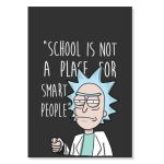 پوستر طرح انیمیشن سریالی ریک و مورتی مدل M0268 M0268 Rick and Morty Animation Series Quote Chassis Panel