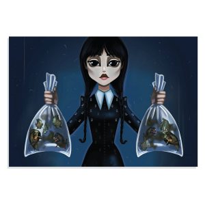 پوستر طرح سریال Wednesday مدل NV0165