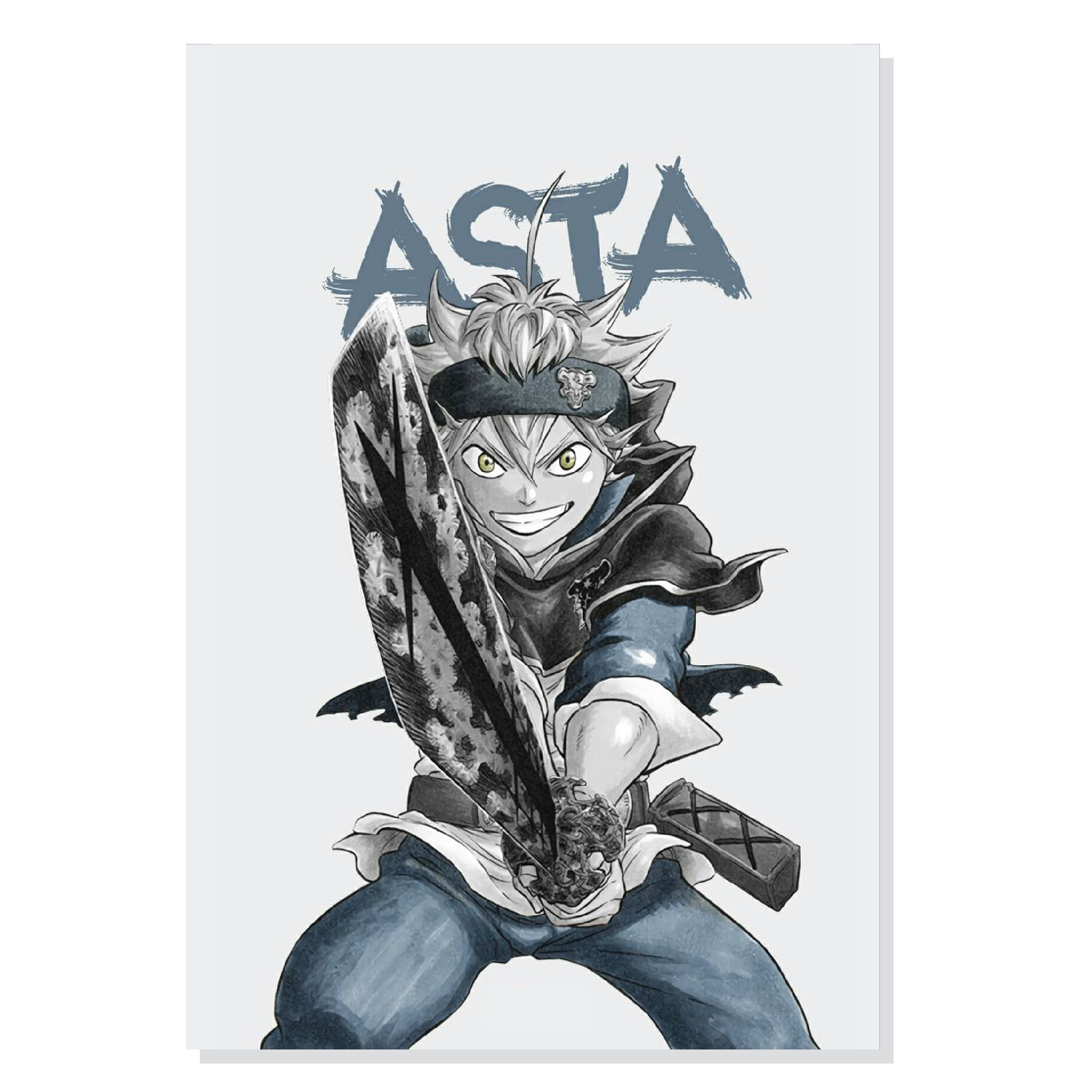 پوستر طرح انیمه شبدر سیاه آستا مدل M0237