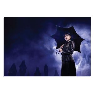 پوستر طرح سریال Wednesday مدل 0075