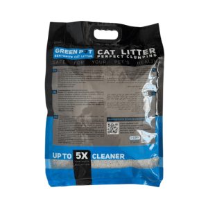 خاک بستر گربه گرین پت سوپر کلامپ کربن دار ساده 10 کیلویی