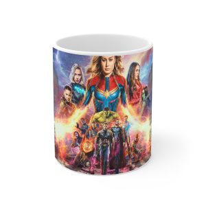 ماگ نورو استور طرح فیلم انتقام‌جویان Avengers کاپیتان مارول و قهرمانان Endgame کد NM10608