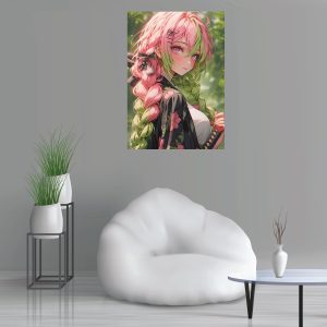 تابلو شاسی نورو استور طرح انیمه شیطان کش هاشیرا عشق میتسوری کانروجی مدل NV1663